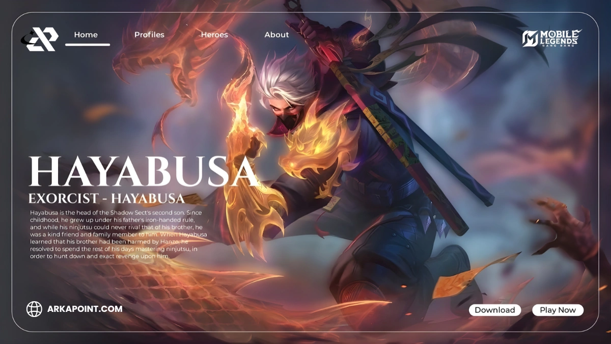 Guide Hayabusa ML Terbaru 2025 Dari ARKAPOINT: Role, Skill, Item, Battle Spell, Emblem, dan Counter